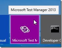 Microsoft Test Manager Start Page