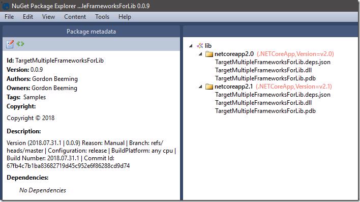 NuGet package contents