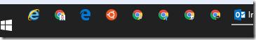 Chrome profile selection menu