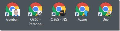 Multiple Chrome profile windows open