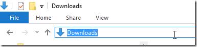 Windows Explorer address bar