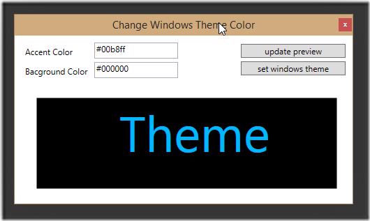 Change Windows Theme application