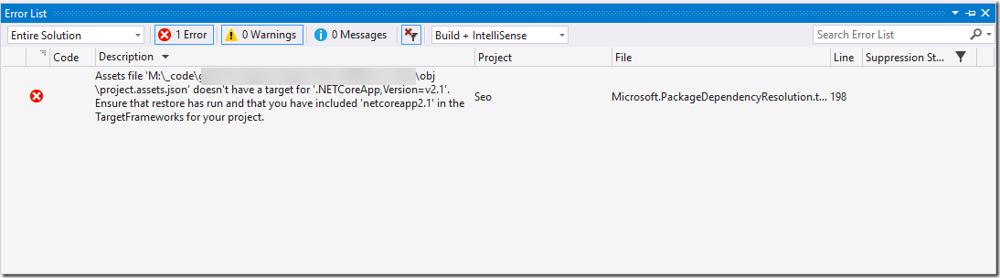 Visual Studio build error related to duplicate attributes