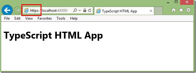 App running with SSL in Internet Explorer