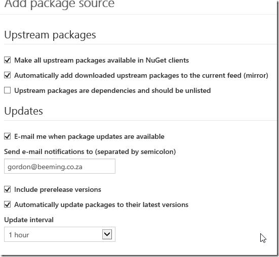 MyGet Add Package Source - Chocolatey credentials and metadata