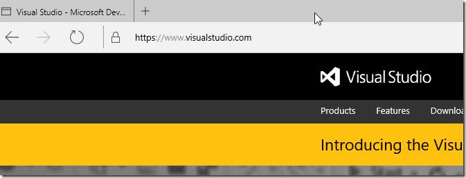 Visual Studio homepage