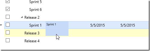 VSTS Iterations page - Drag and drop functionality for reordering iterations