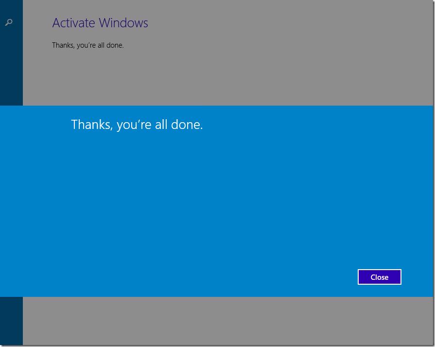 Windows 10 Activation Screen
