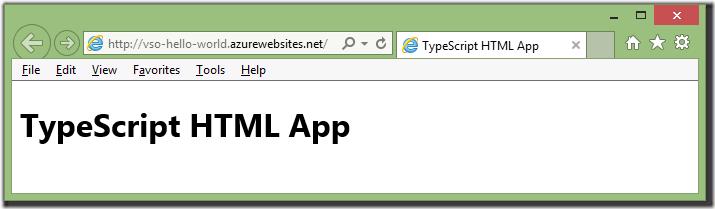 Published app running in Internet Explorer via HTTP