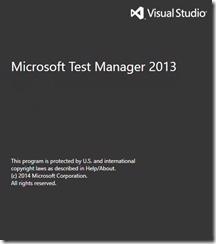 Microsoft Test Manager Select a team project dialog