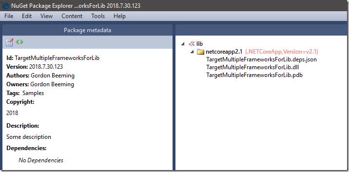Correct NuGet package structure with binaries in framework-specific lib folder