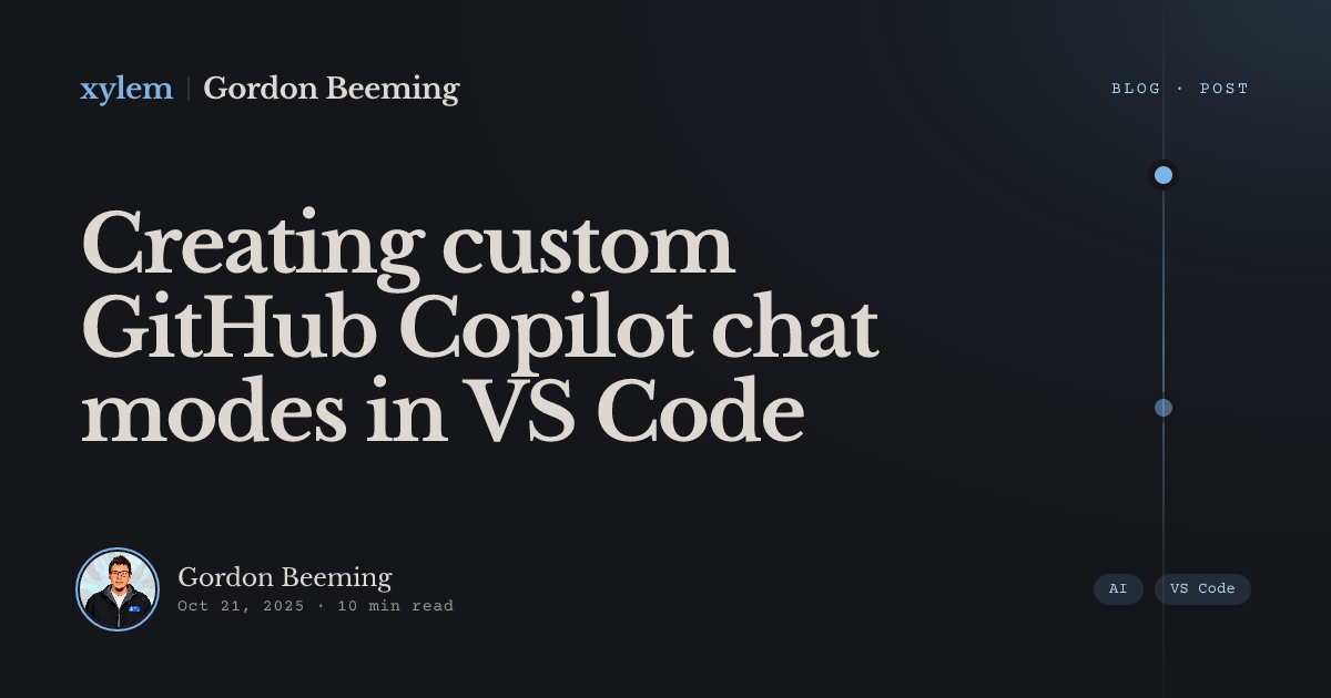 Beyond the Prompt: Building a 'Virtual Dev Team' with Chat Modes ...